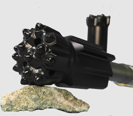 Thread T45 Retrac Button Drill Bit với kích thước 3' - 4' và màu đen để sử dụng mỏ đá