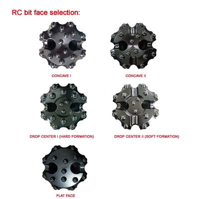 SRC040 Đường sườn RC đá khoan với đường kính lỗ 124mm
